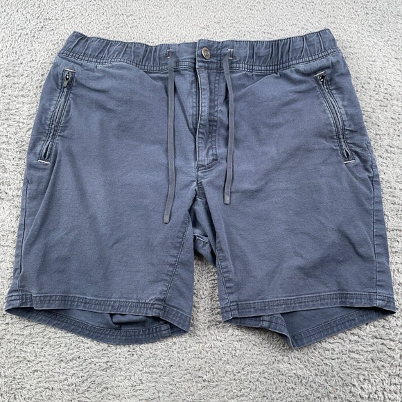 LL Bean Shorts Mens Medium Blue Explorer Ripstop Cargo Hiking Outdoors 513639 - Picture 1 of 8